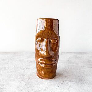 Brown Easter Islander Tiki Mug, Retro barware, Vintage vibes, Bar Styling
